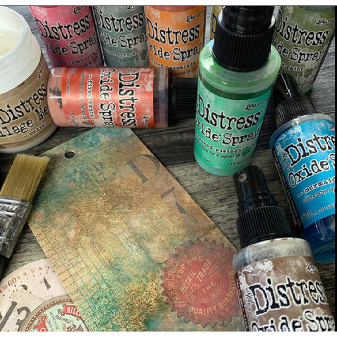 Tim Holtz Oxides Spray Bundle 1 / Paquete de Tintas en Spray Efecto Oxidado Tintas Ranger