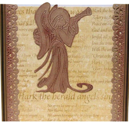 Embossing Folder Angel with Instrument / Folder de Grabado Angel Musical Folders de Grabado Darice