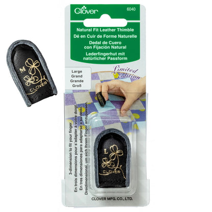 Natural Fit Leather Thimble / Dedal de Proteccion de Cuero Costura Clover
