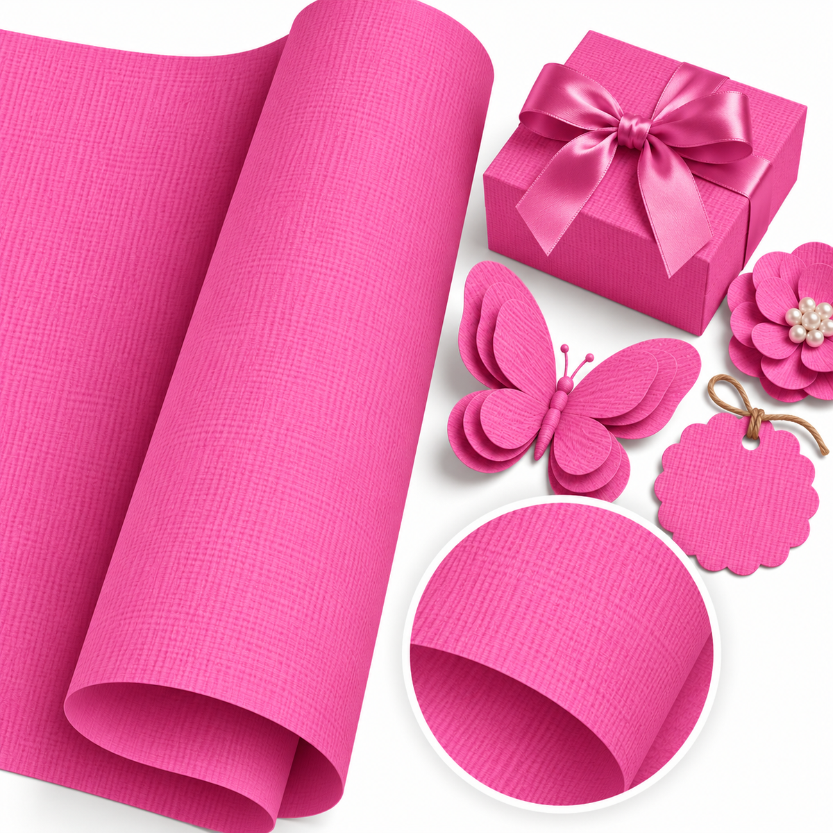 Cardstock Lip Gloss / Cartulina Color Rosa 30.5 cm