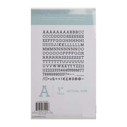 Black 1" Letters / Letras Negras Para Tablero Accesorios DCWV
