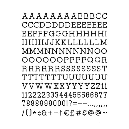 Black 1" Letters / Letras Negras Para Tablero Accesorios DCWV