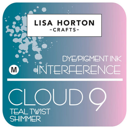 Interference Ink Pad Teal Twist / Tinta De Interferencia Verde Azulado Tinta para Sellos Lisa Horton Crafts
