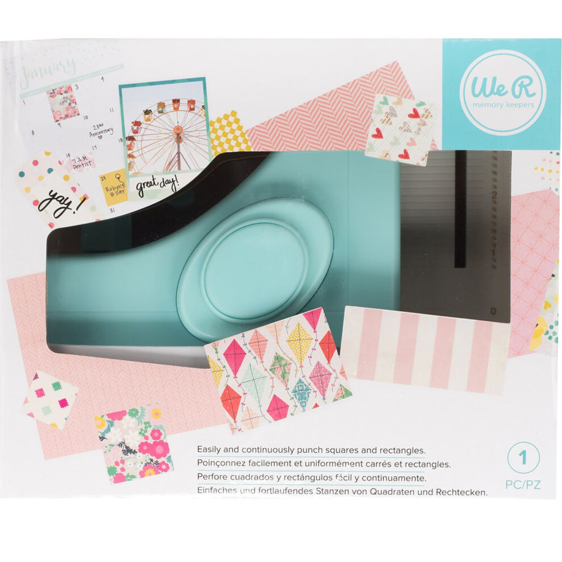 Square Punch Board / Tabla para Hacer Cuadros y Rectángulos Herramientas We R Memory Keepers