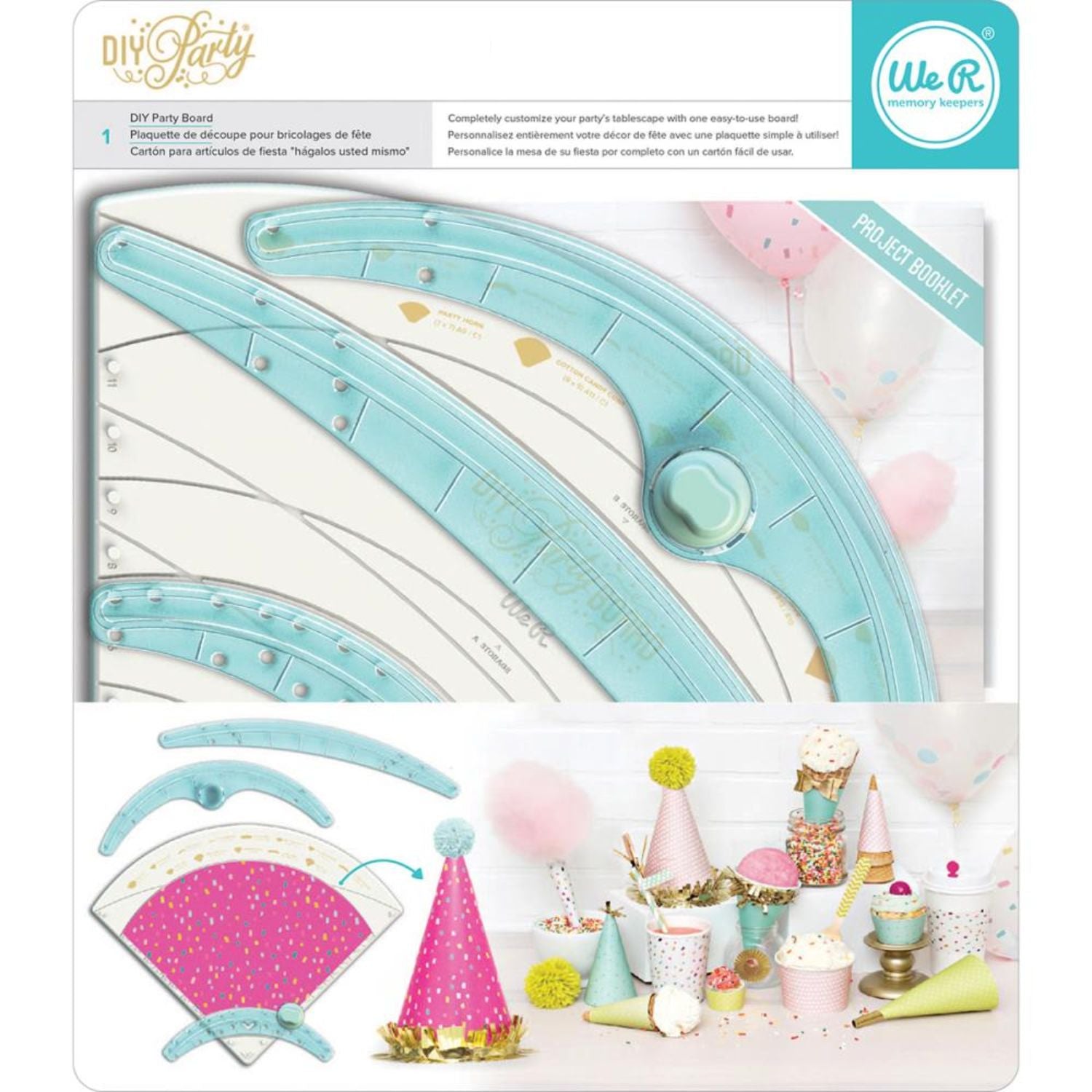 DIY Party Board / Tabla Para Artículos de Fiesta Herramientas We R Memory Keepers