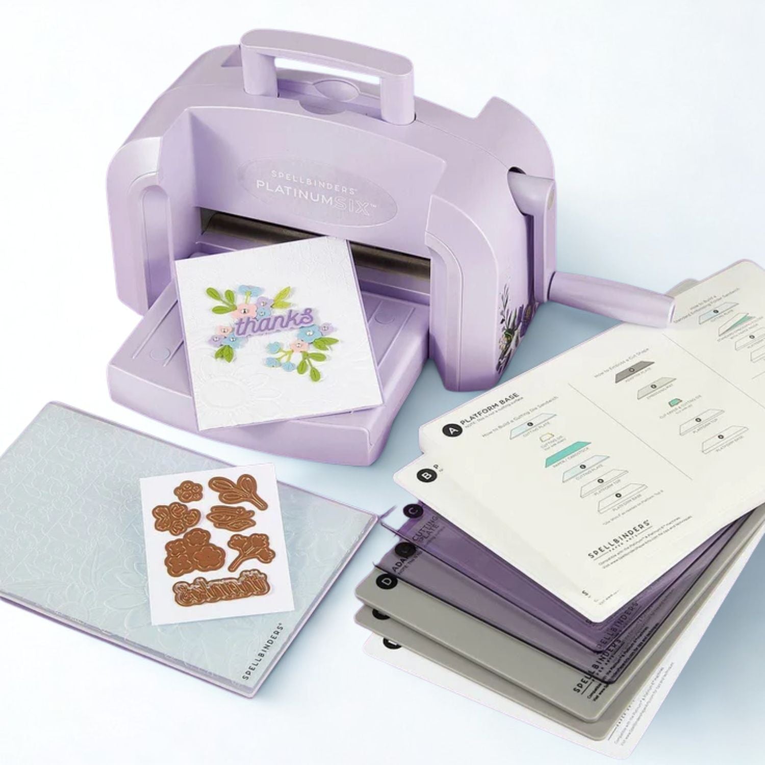 Exclusive Lilac Shimmer Platinum 6" / Máquina Troqueladora Edición Especial Lila Suajadoras / Troqueladoras Spellbinders