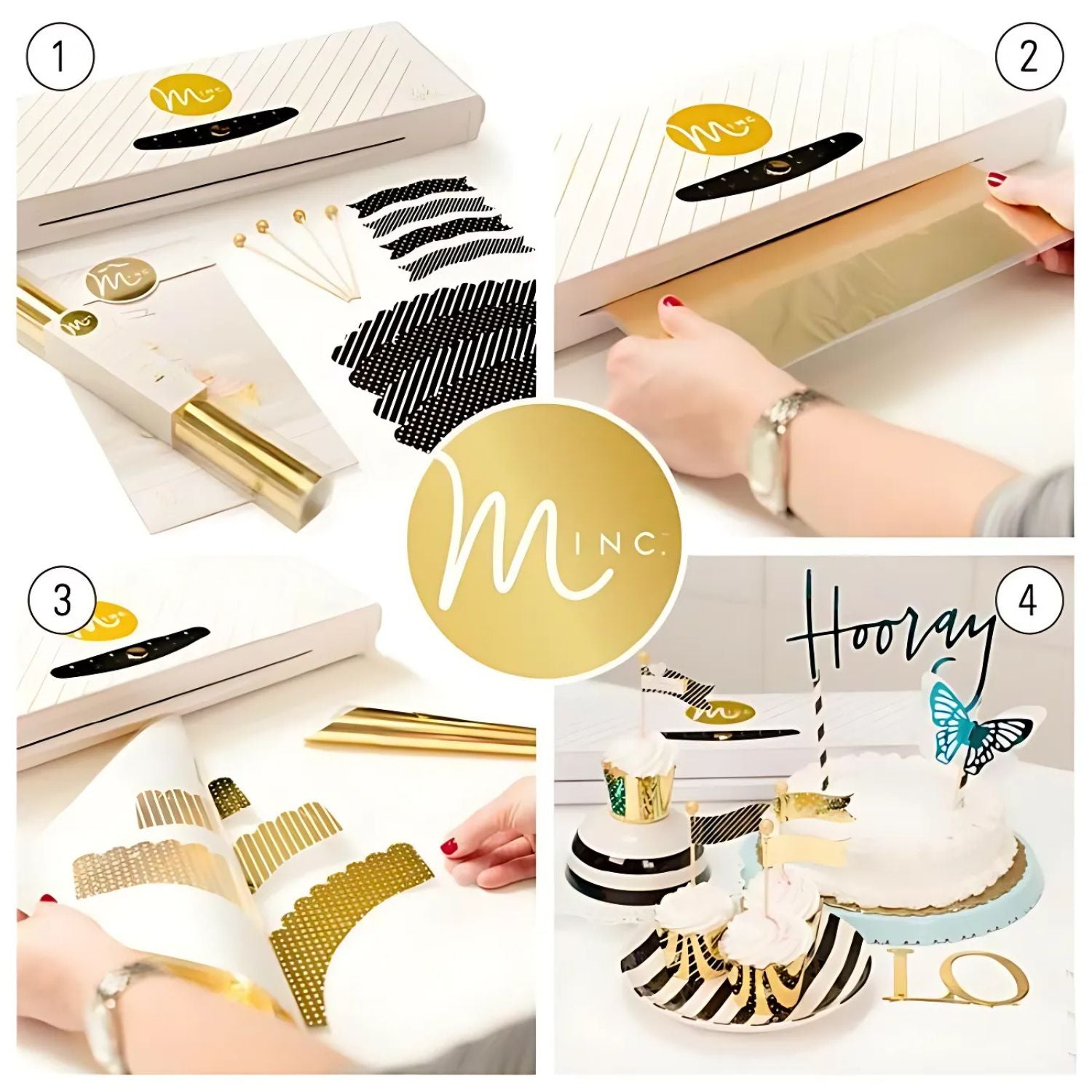 Foil Machine Heidi Swapp 12" Xmas Minc / Máquina Minc Papel Kit Navideño 170 Pzas Extra Máquinas Heidi Swapp