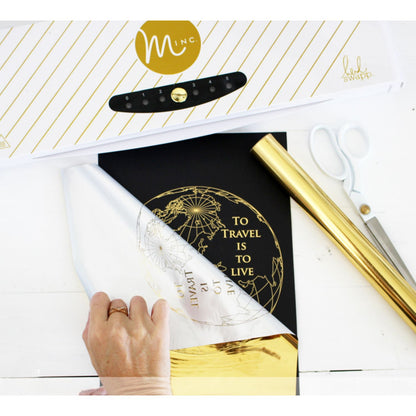 Foil Machine Heidi Swapp 12" Xmas Minc / Máquina Minc Papel Kit Navideño 170 Pzas Extra Máquinas Heidi Swapp