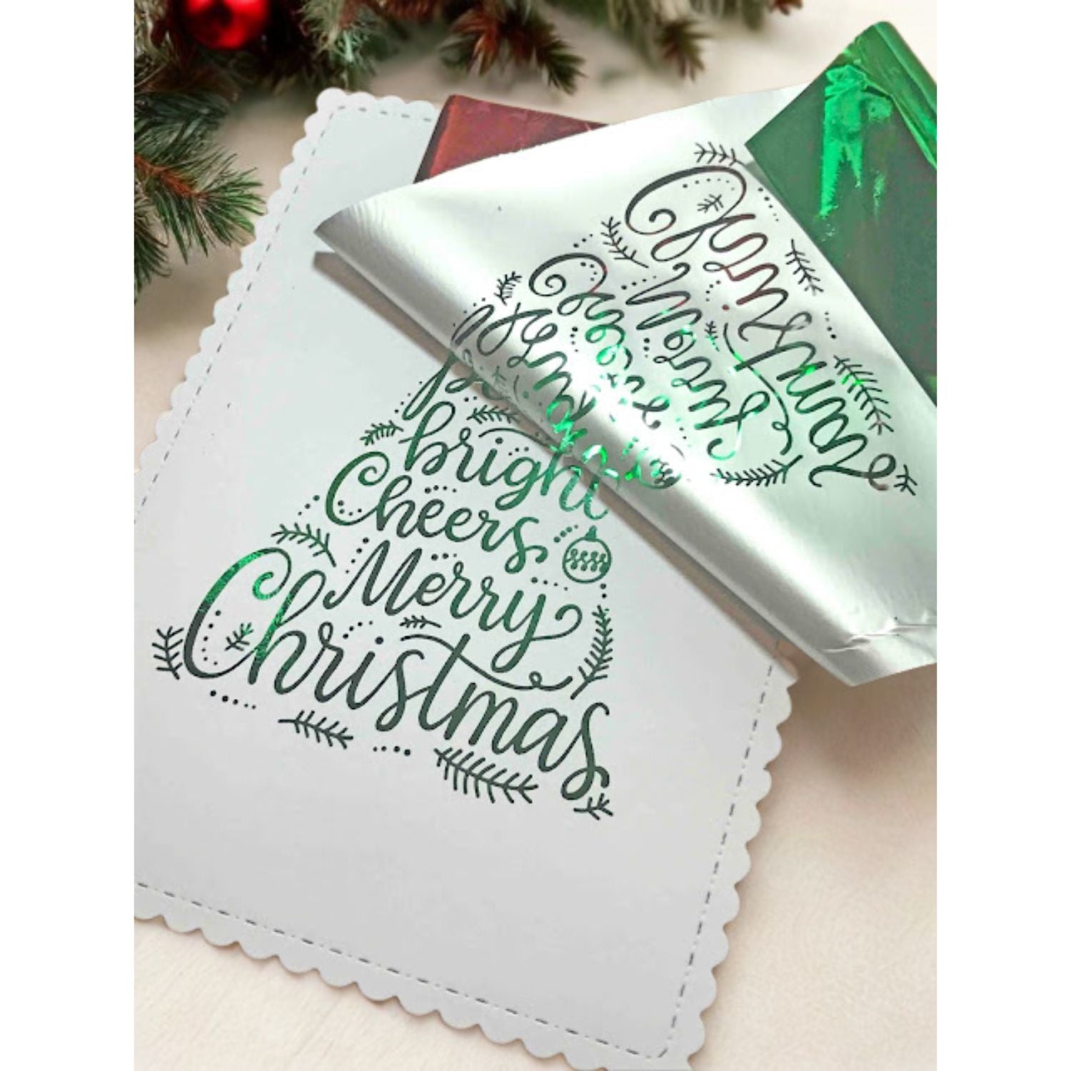 Foil Machine Heidi Swapp 12" Xmas Minc / Máquina Minc Papel Kit Navideño 170 Pzas Extra Máquinas Heidi Swapp
