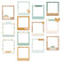 Baby Bloom Chipboard Frames / Marcos De Aglomerado De Colección Adornos / Embellishments Mintopía