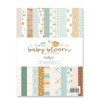 6x8" Block de Papel Estampado Baby Bloom Papel Mintopía