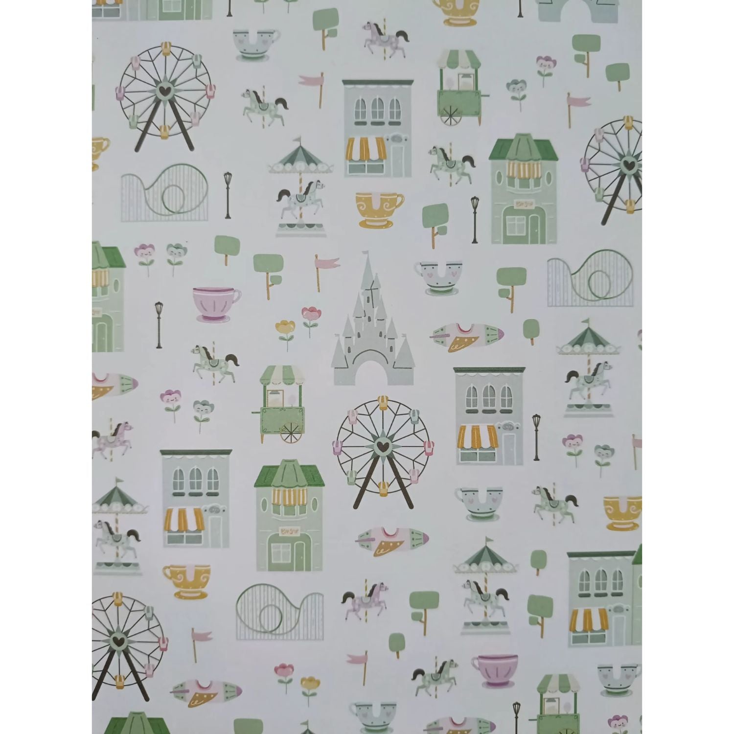 6x8" Block de Papel Estampado Main Street Papel Mintopía