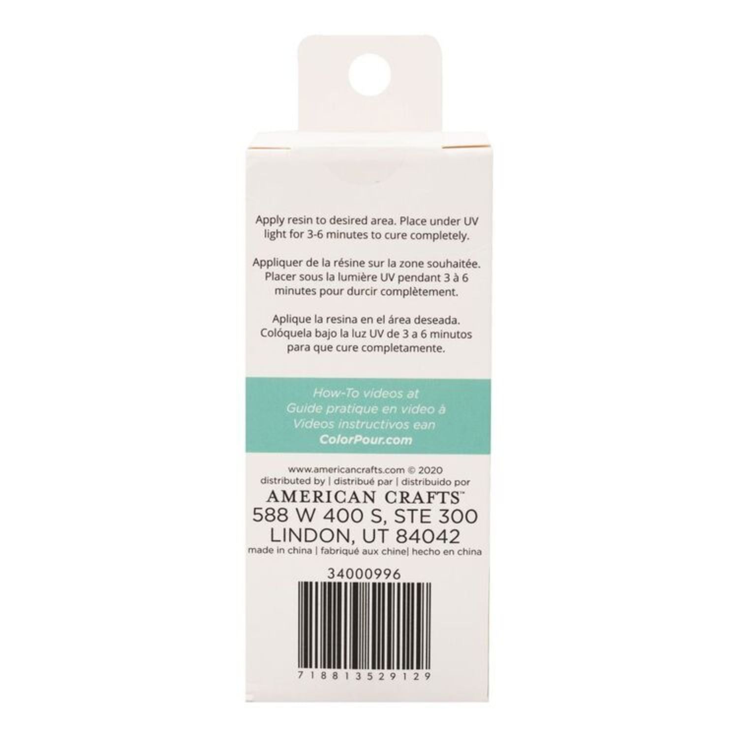 Color Pour UV Hard Resin Clear / Resina UV Dura 200 ml Resina Epóxica y Accesorios American Crafts