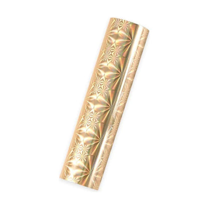 Glimmer Hot Foil Roll - Starburst / Rollo Lamina Brillante Estrella Dorada Foil Spellbinders