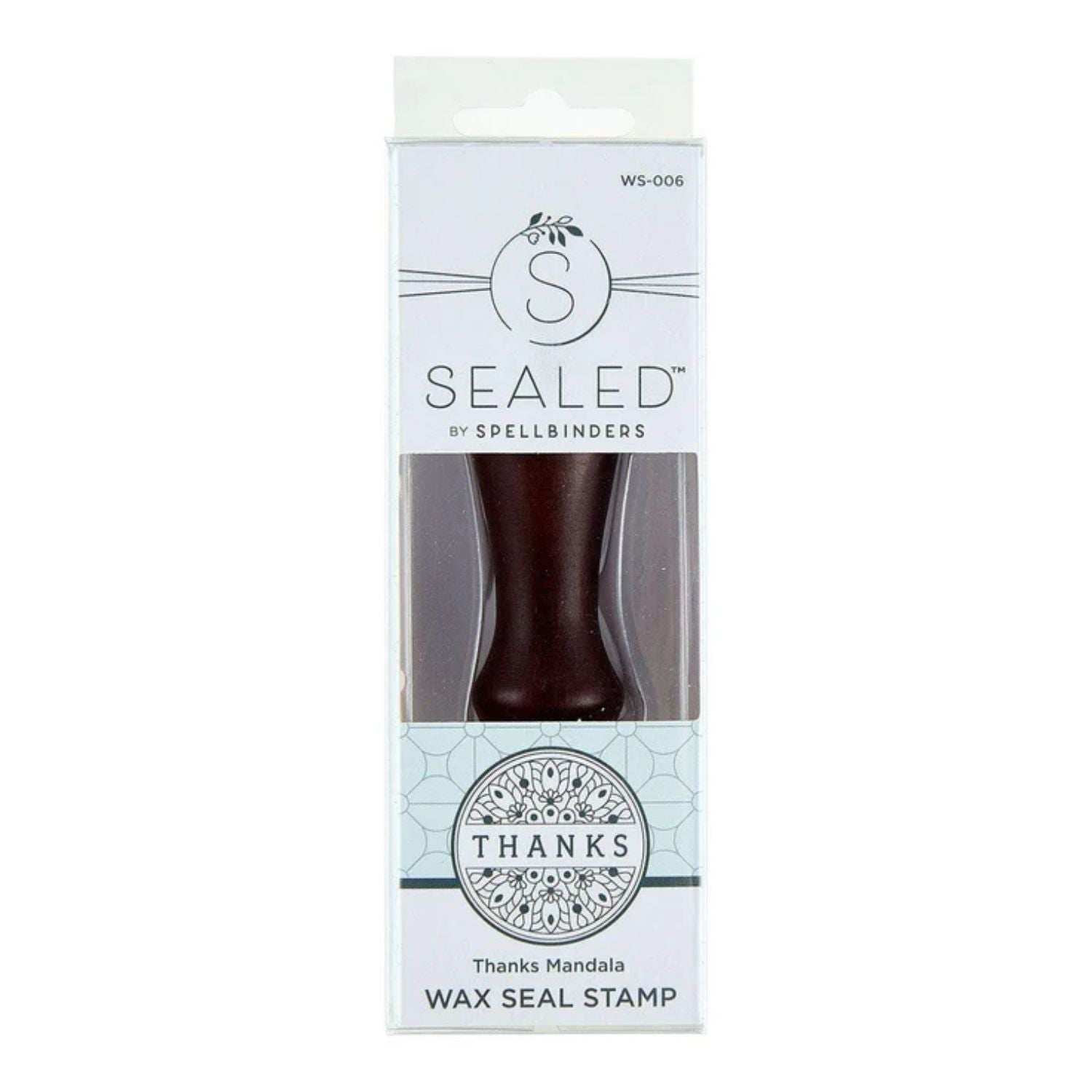 Thanks Mandala Brass Wax Seal Stamp / Sello Para Lacre Gracias Mandala Sellos Spellbinders