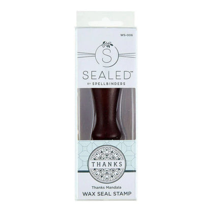 Thanks Mandala Brass Wax Seal Stamp / Sello Para Lacre Gracias Mandala Sellos Spellbinders