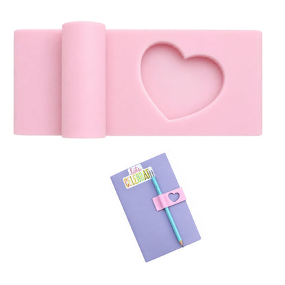 Clip Rosa Sujeta Bolígrafos