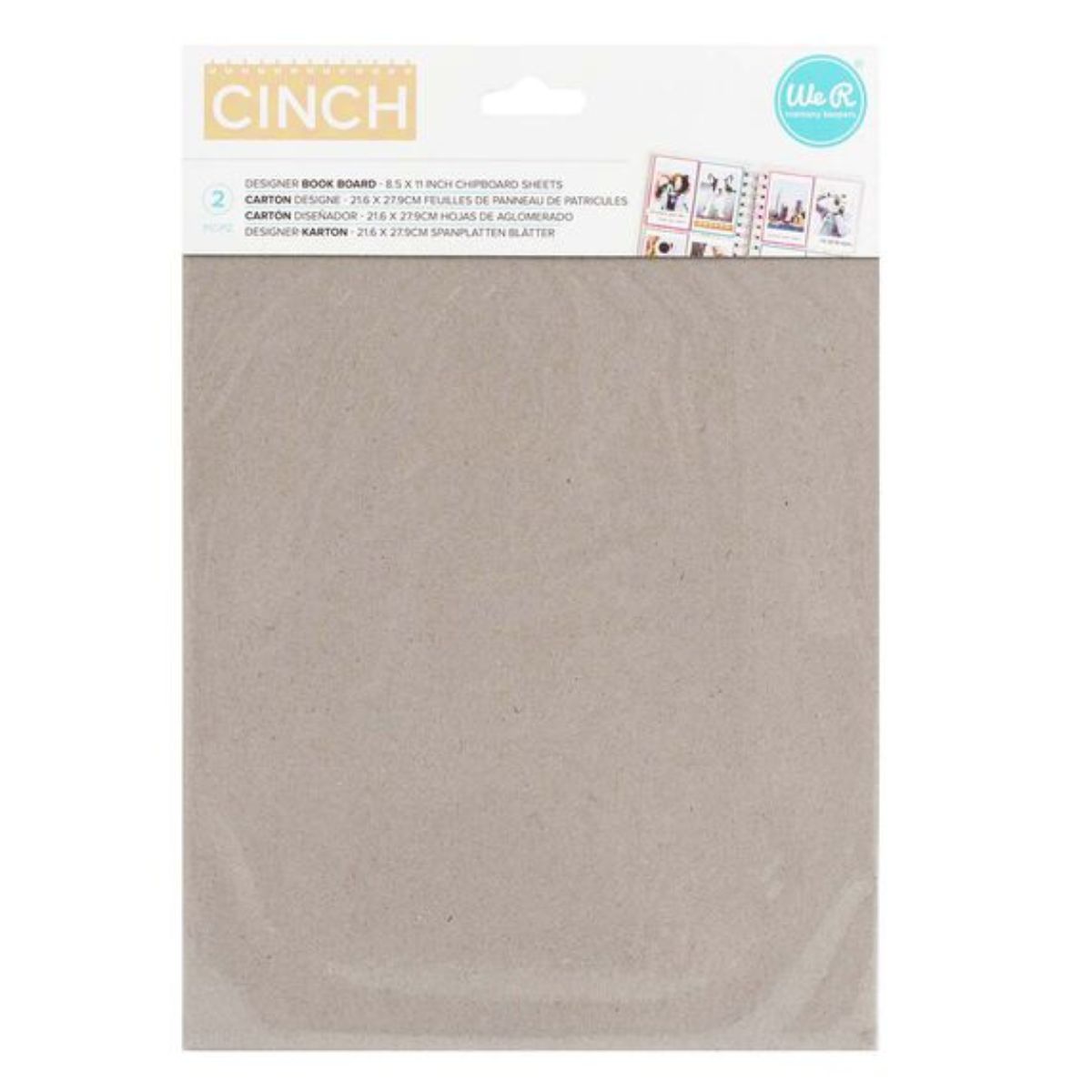 Designer Book Board 8.5 x 11" / 2 Portadas de Cartón Cinch Encuadernacion We R Memory Keepers