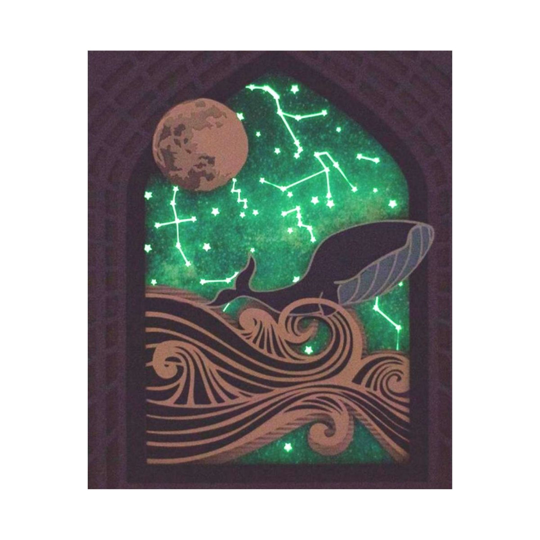 Glow in the Dark Paper 8.5 x 11" / 2 Hojas Papel Brilla en la Oscuridad Acetato y Especializados Silhouette
