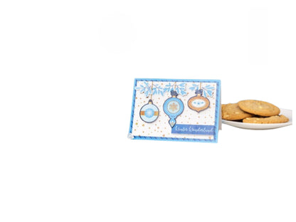 Sparkling Snow 6" Cardstock / Block de Navidad Tonos Azules Papel DCWV