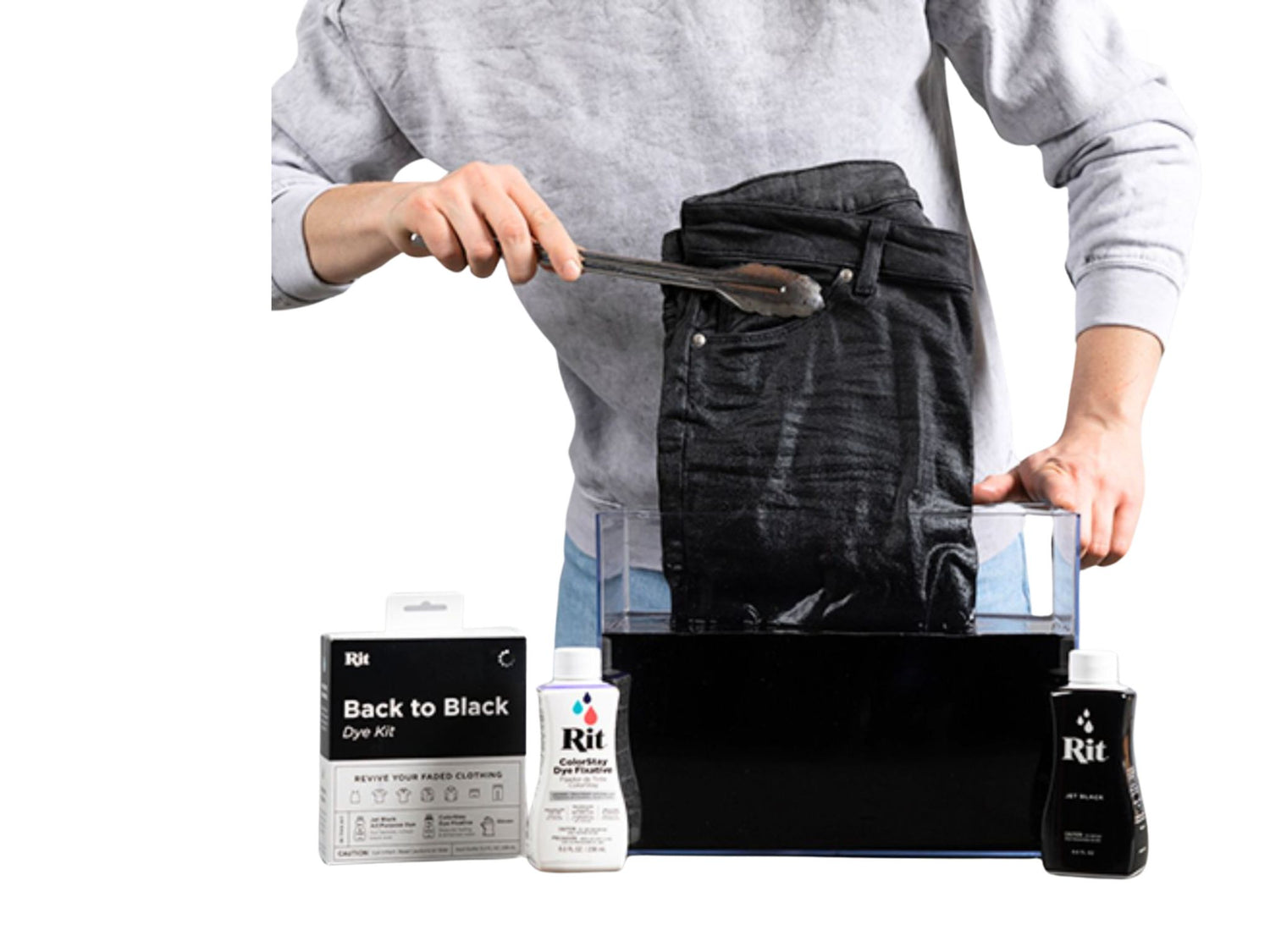 Tie-Dye Kit Back To Black / Colorante De Vuelta al Negro Pintura para Tela Rit