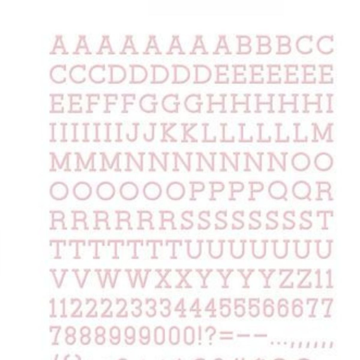 Pink 1" Letters / Letras Rosa Para Tablero Accesorios DCWV