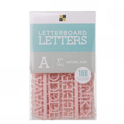 Pink 1" Letters / Letras Rosa Para Tablero Accesorios DCWV
