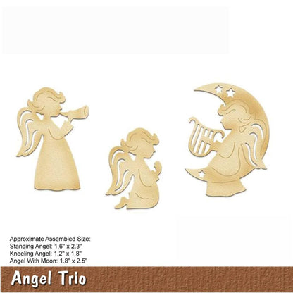 Angel Trio Die / Suaje de Angeles Descontinuado Cottage Cutz