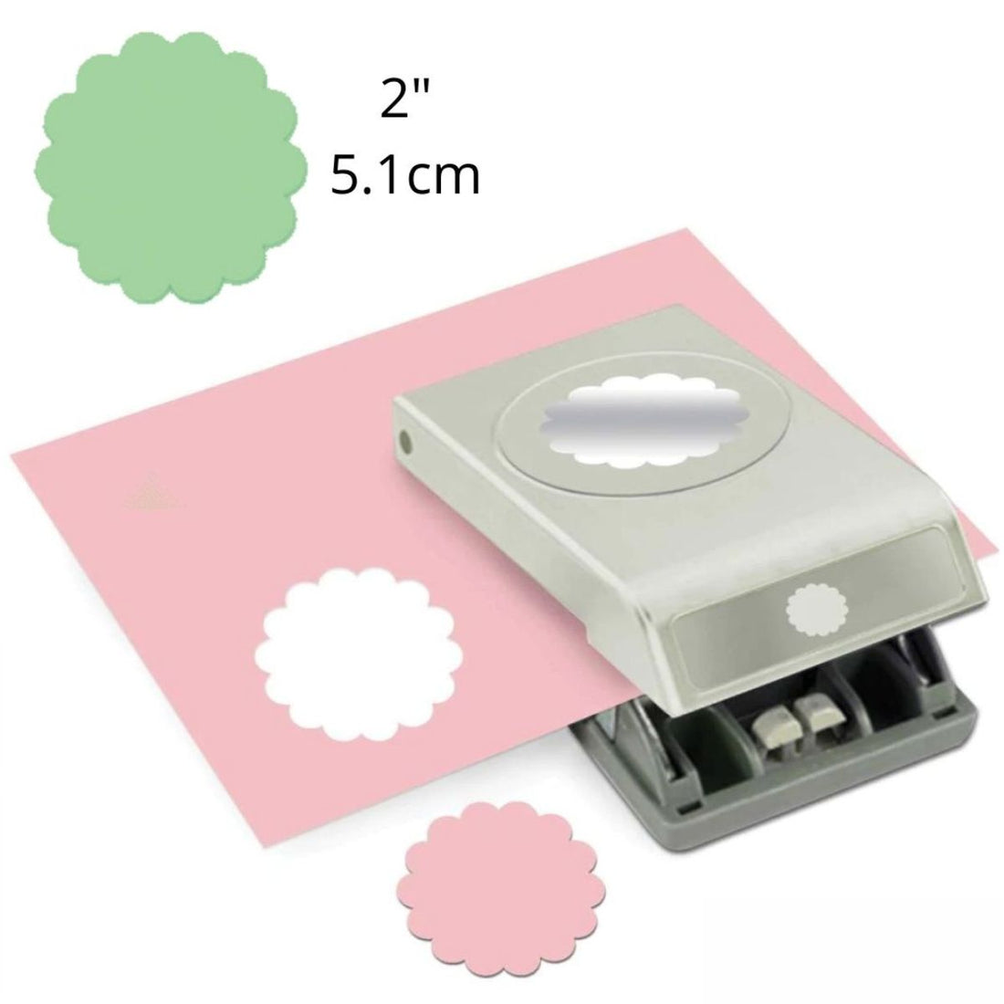 Slim Punch Scalloped Circle 2" / Perforadora de Círculo de Escalopa 5.1 cm Perforadoras Ek Success
