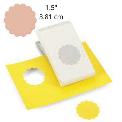 Slim Punch Scalloped Circle 1 1/2" / Perforadora de Círculo de Escalopa 3.8 cm Perforadoras Ek Success