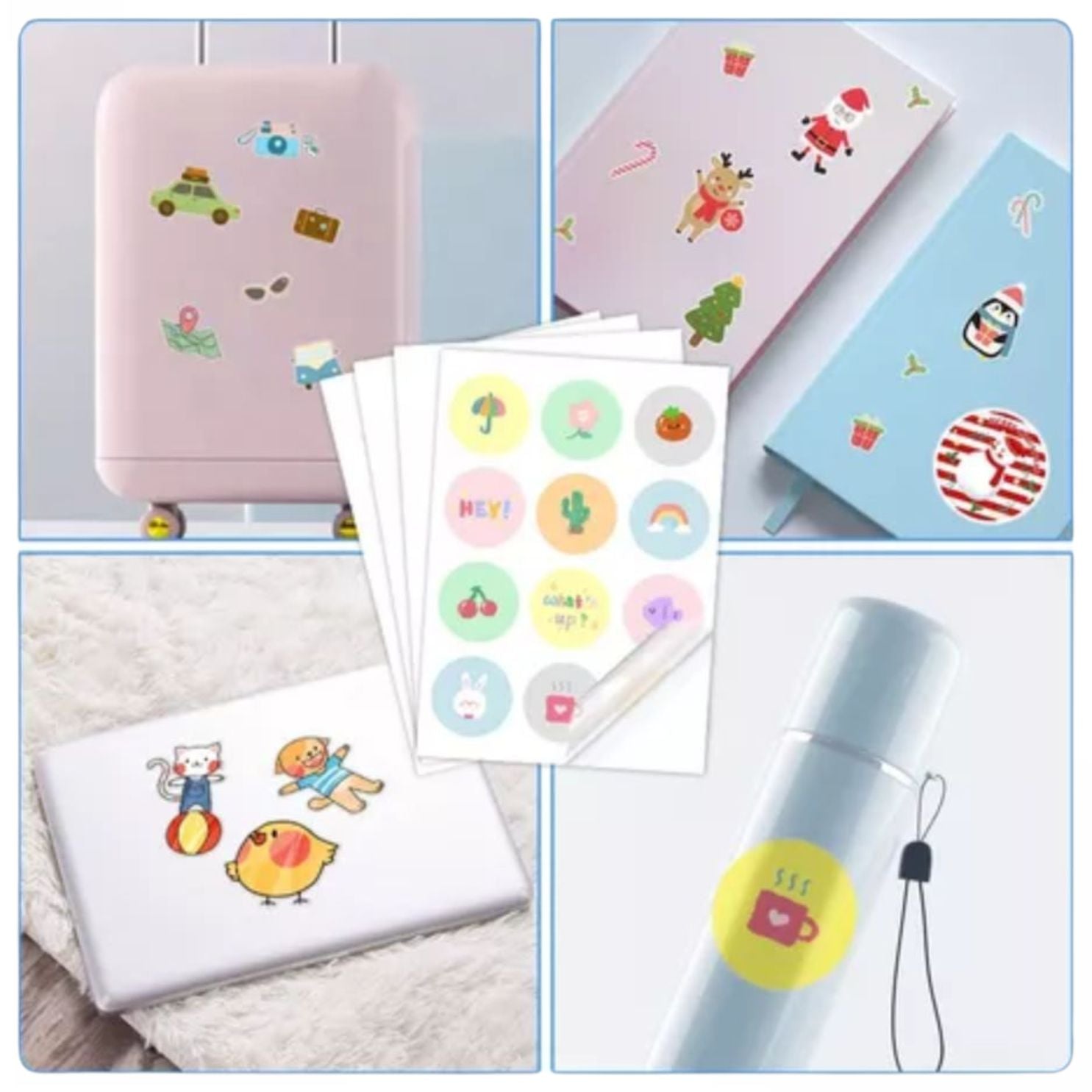 5 Hojas de Vinil Adhesivo Imprimible Semi-transparente Brillante Viniles Hobbees