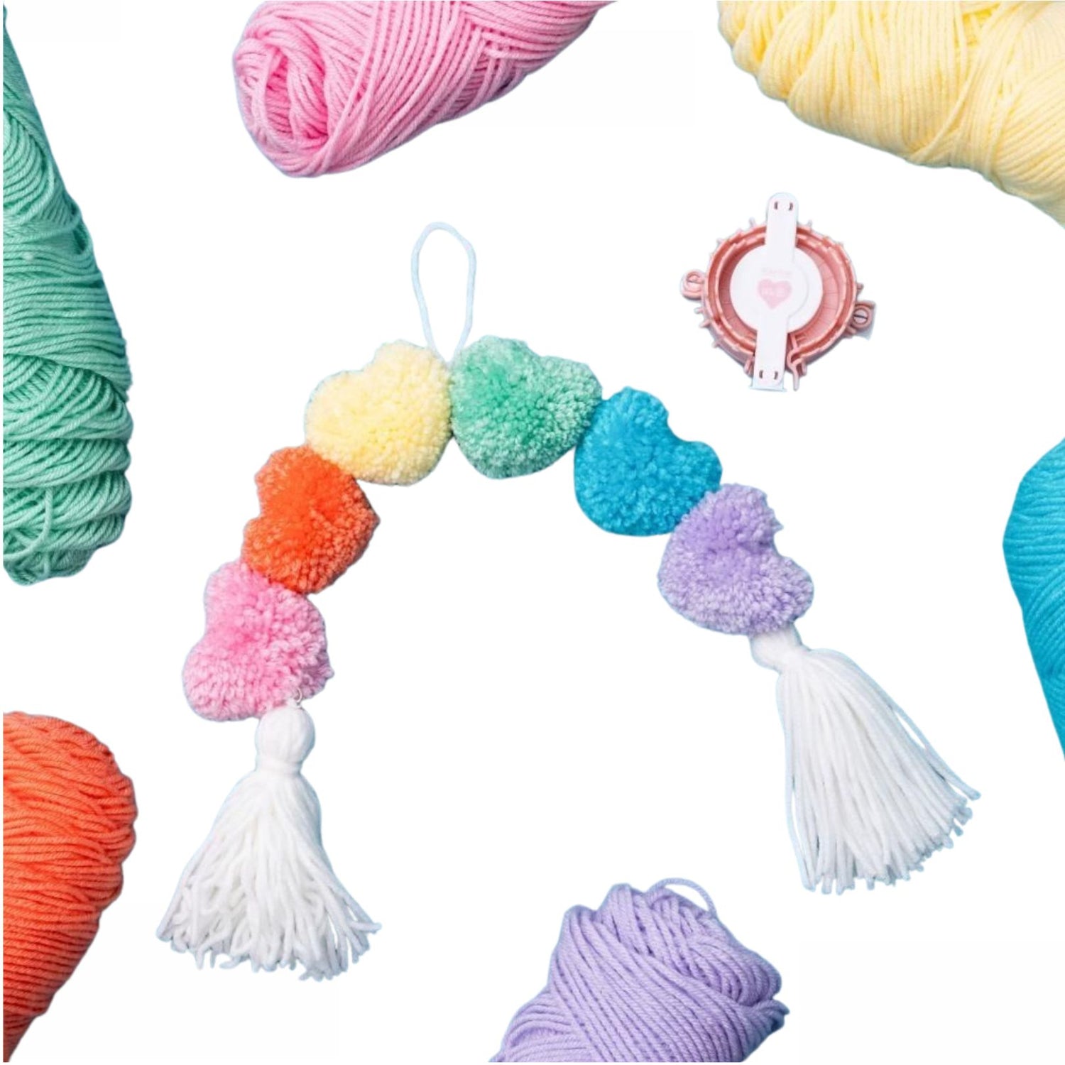 Heart Pom Pom Makers / Herramienta Para Crear Pompones Descontinuado We R Memory Keepers