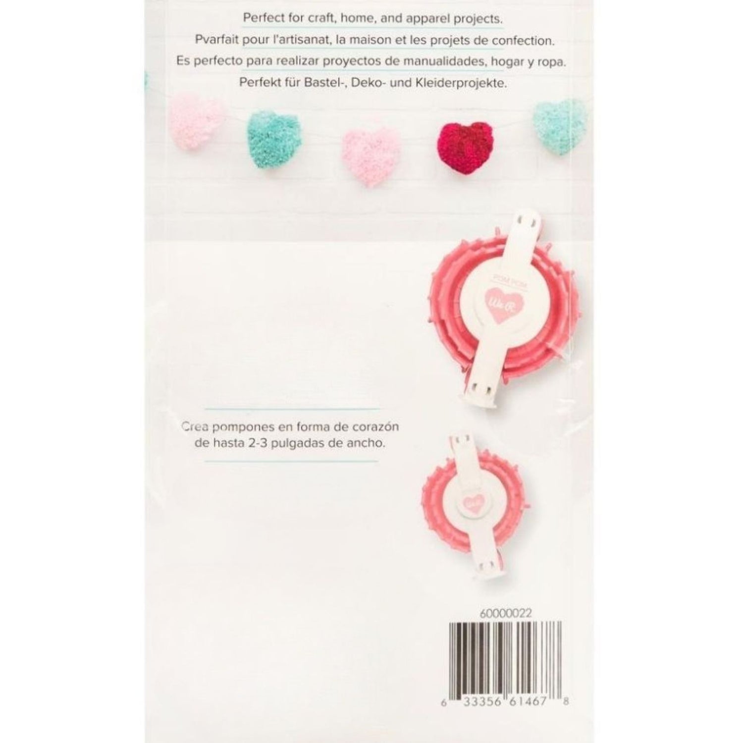 Heart Pom Pom Makers / Herramienta Para Crear Pompones Descontinuado We R Memory Keepers