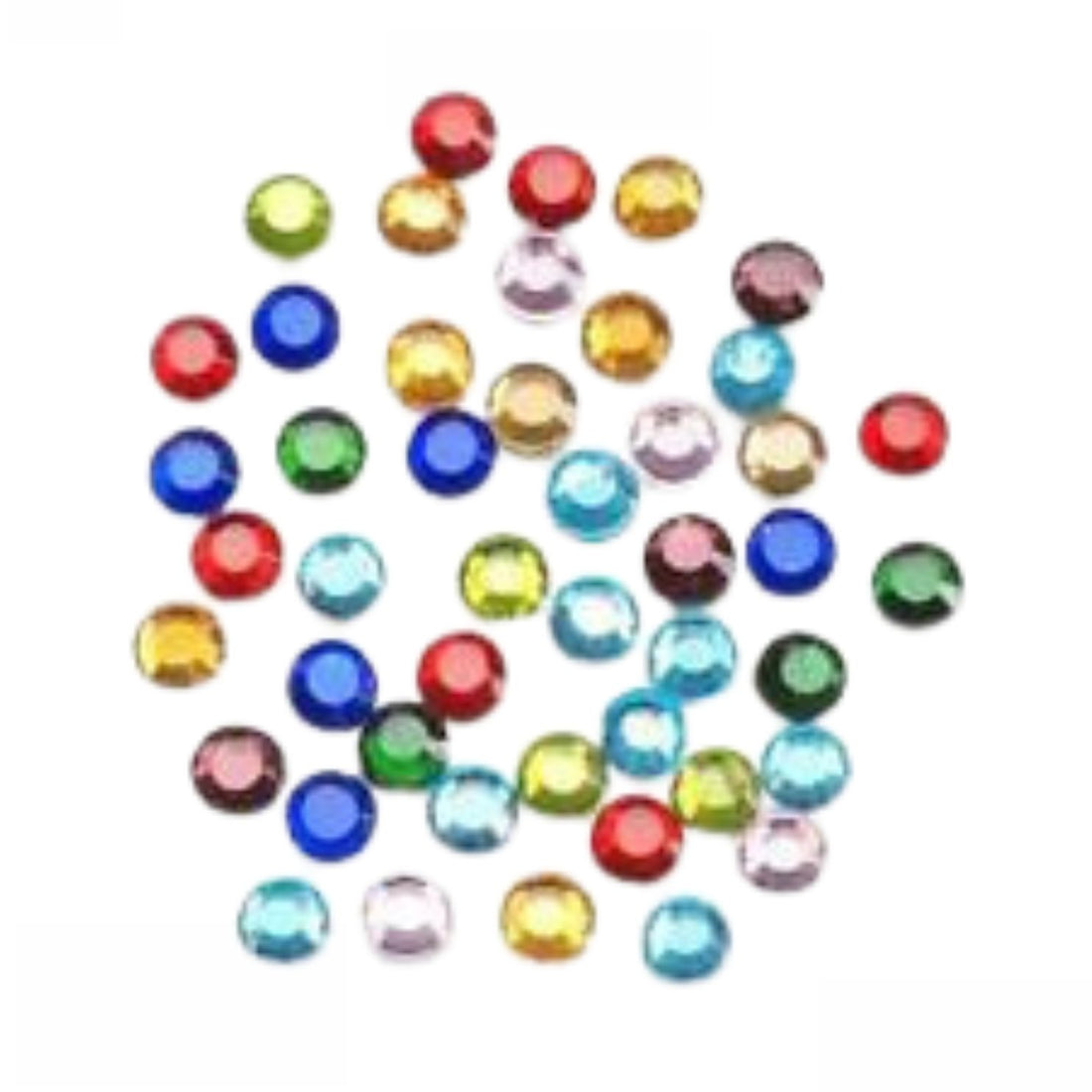 Multi Color Hot-Fix Glass Stones 4mm / Cristales de Colores con Pegamento al calor Adornos / Embellishments Darice