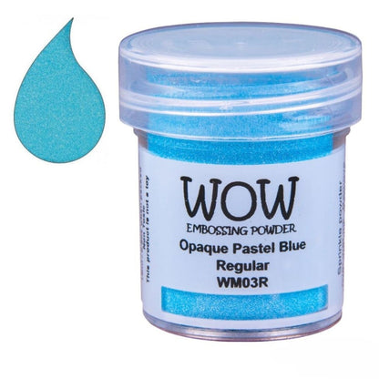 Pastel Blue Embossing Powder / Polvo de Embossing Azul Pastel Opaco Polvos de Embossing Wow!