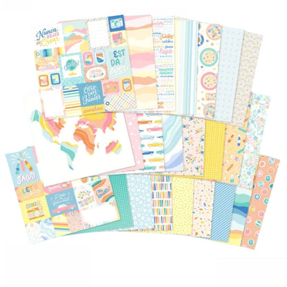 Buenos Dias Single-Sided Paper Pad 12 x 12" / Block de Papel Estampado Papel American Crafts