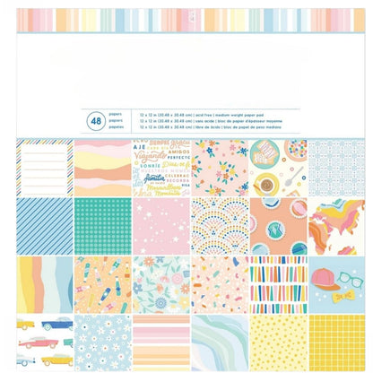 Buenos Dias Single-Sided Paper Pad 12 x 12" / Block de Papel Estampado Papel American Crafts
