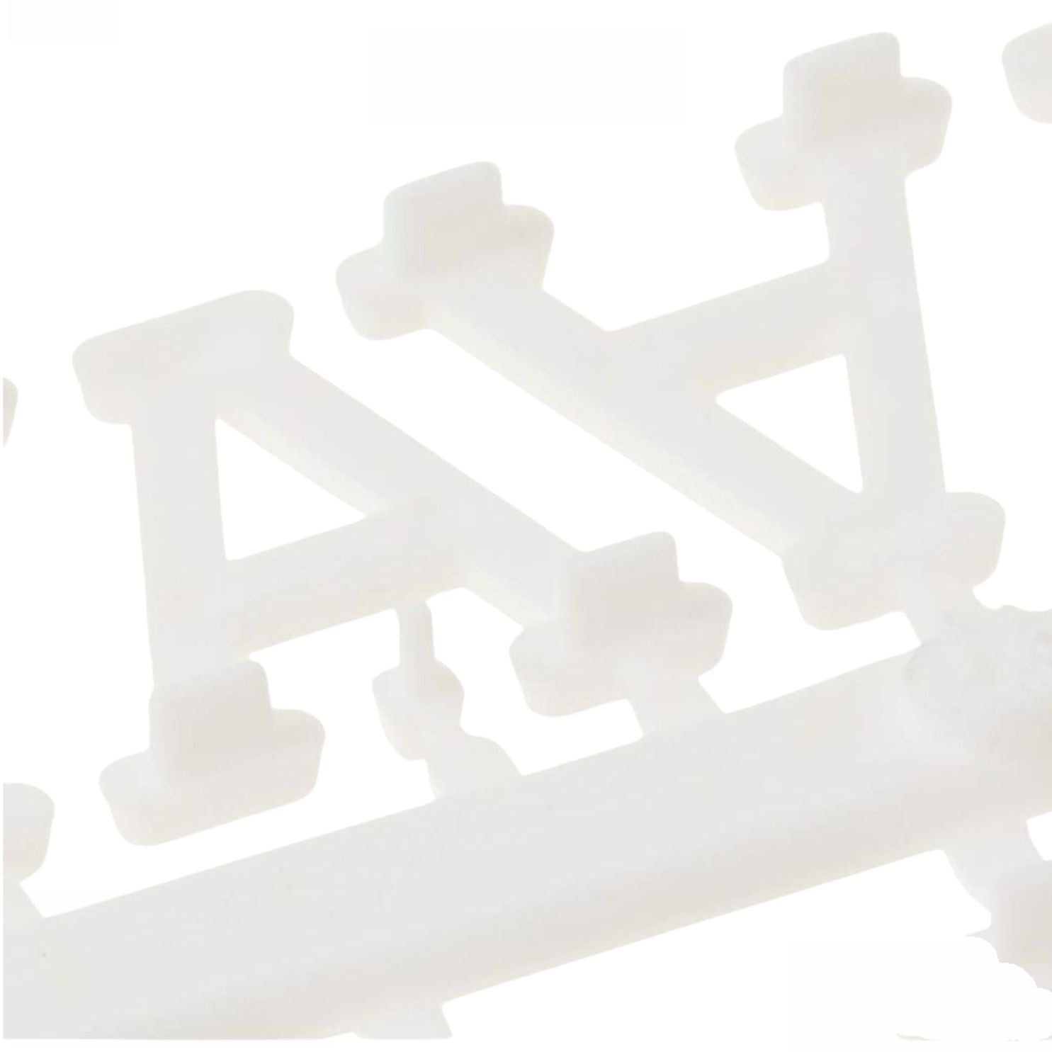 White 1" Letters / Letras Blancas Para Tablero Accesorios DCWV