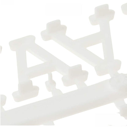 White 1" Letters / Letras Blancas Para Tablero Accesorios DCWV