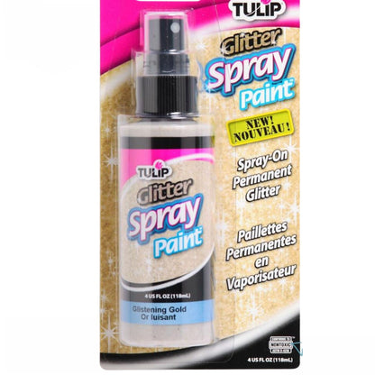 Tulip Fabric Spray Paint Gold Glitter / Spray para Tela con Purpurina Oro Pintura para Tela Tulip