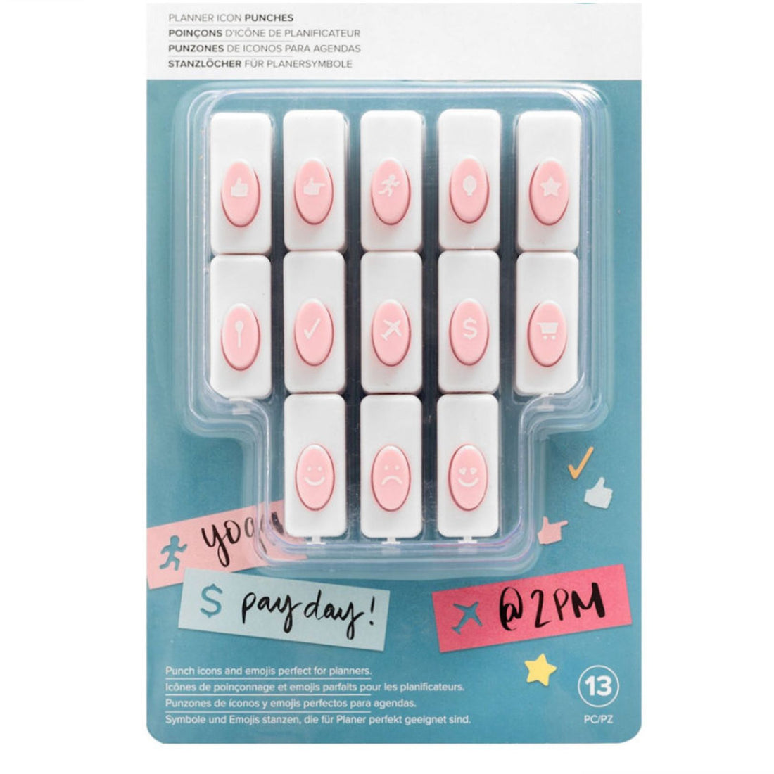 Word Punch Board Planner Icons / Perforadoras de Iconos Perforadoras We R Memory Keepers