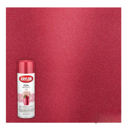 Premium Metallic Foil Spray Paint / Pintura Metálica Roja Pintura y Medios Mixtos Krylon