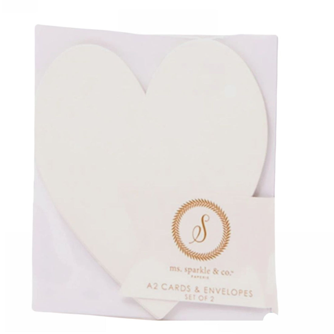 Cards &amp; Envelopes Heart / 2 Tarjetas de Corazón y Sobre Kits / Sets Ms Sparkle &amp; Co