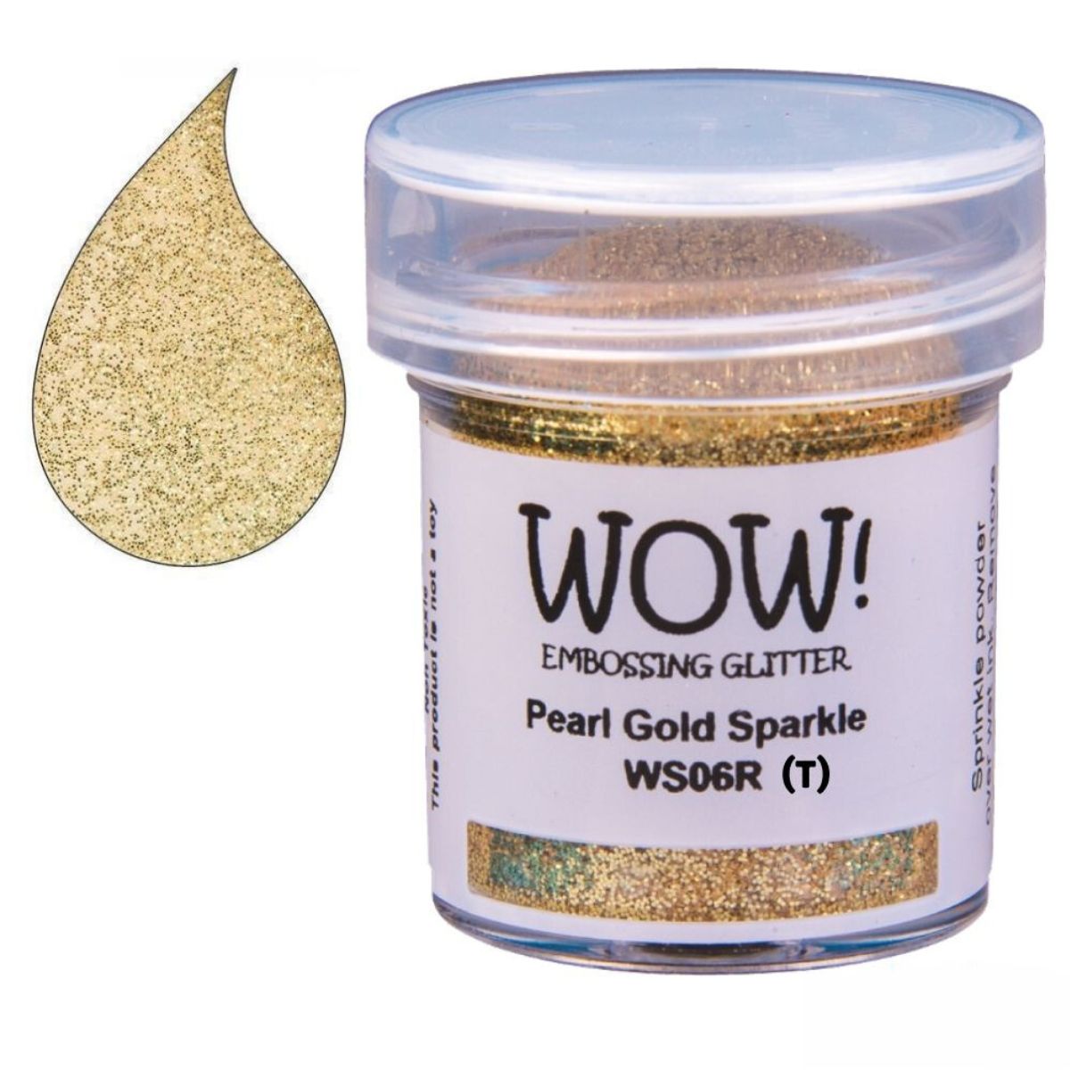 Pearl Gold Sparkle Embossing Powder / Polvo de Embossing Oro Brillante Translúcido Polvos de Embossing Wow!