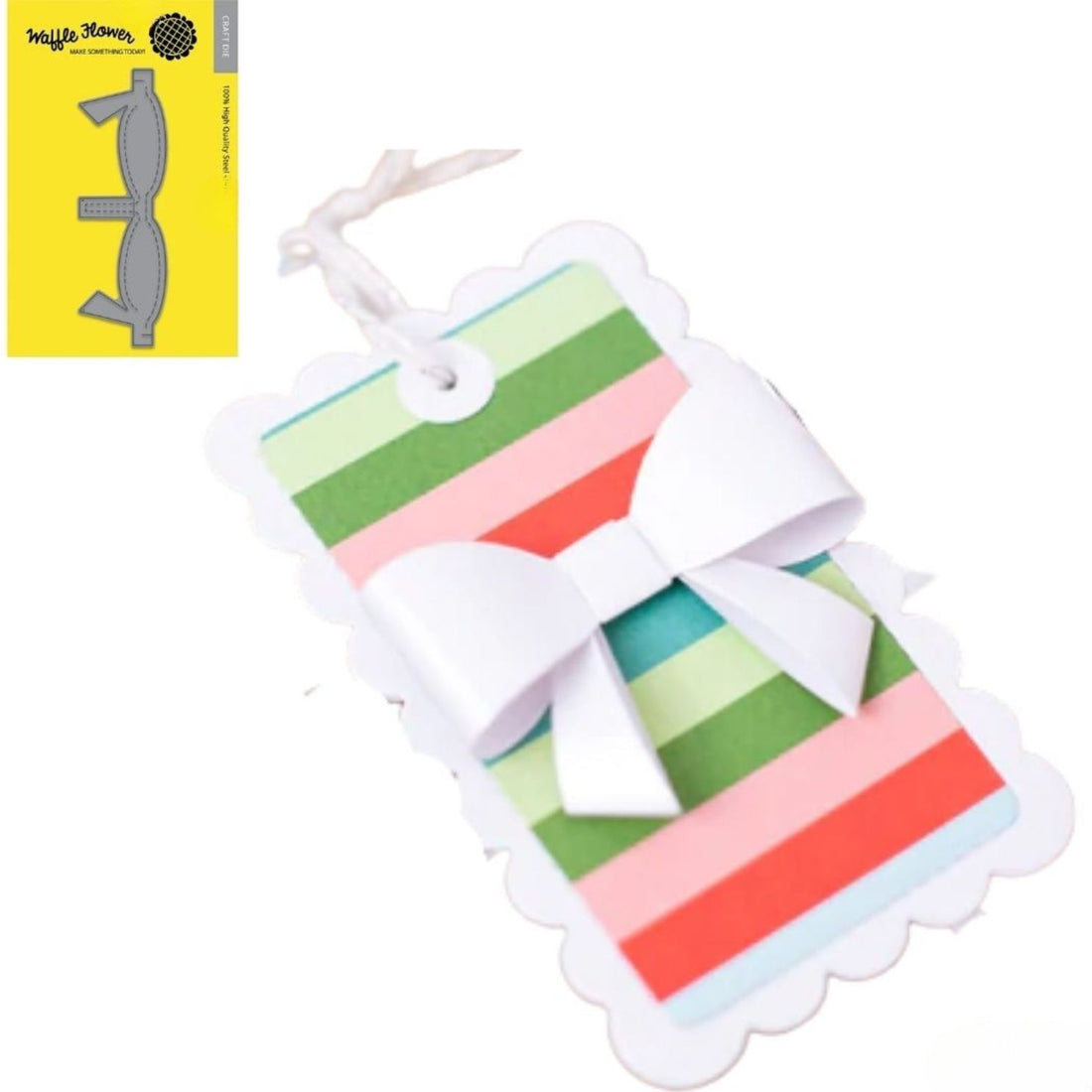 3D Bow Die / Suaje de Moño 3D Dados de Corte / Suajes / Troqueles Waffle Flower