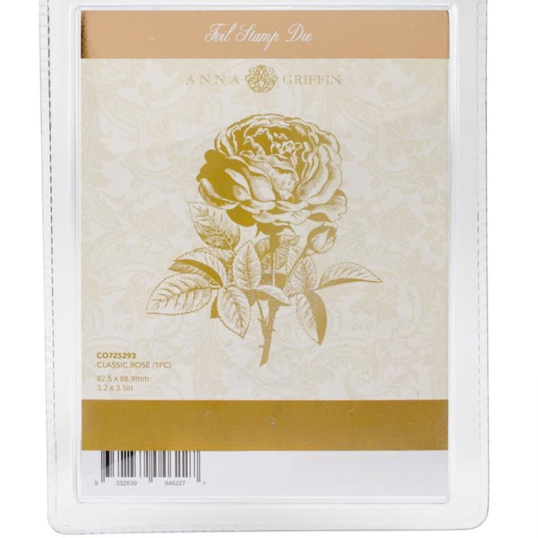 Anna Griffin Hot Foil Plate Classic Rose / Folder para Metalizar De Rosa Dados de Corte / Suajes / Troqueles Couture Creations