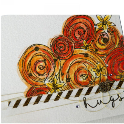Morocco Memento / Cojín de Tinta para Sellos Naranja Oscuro Tintas TSUKINEKO