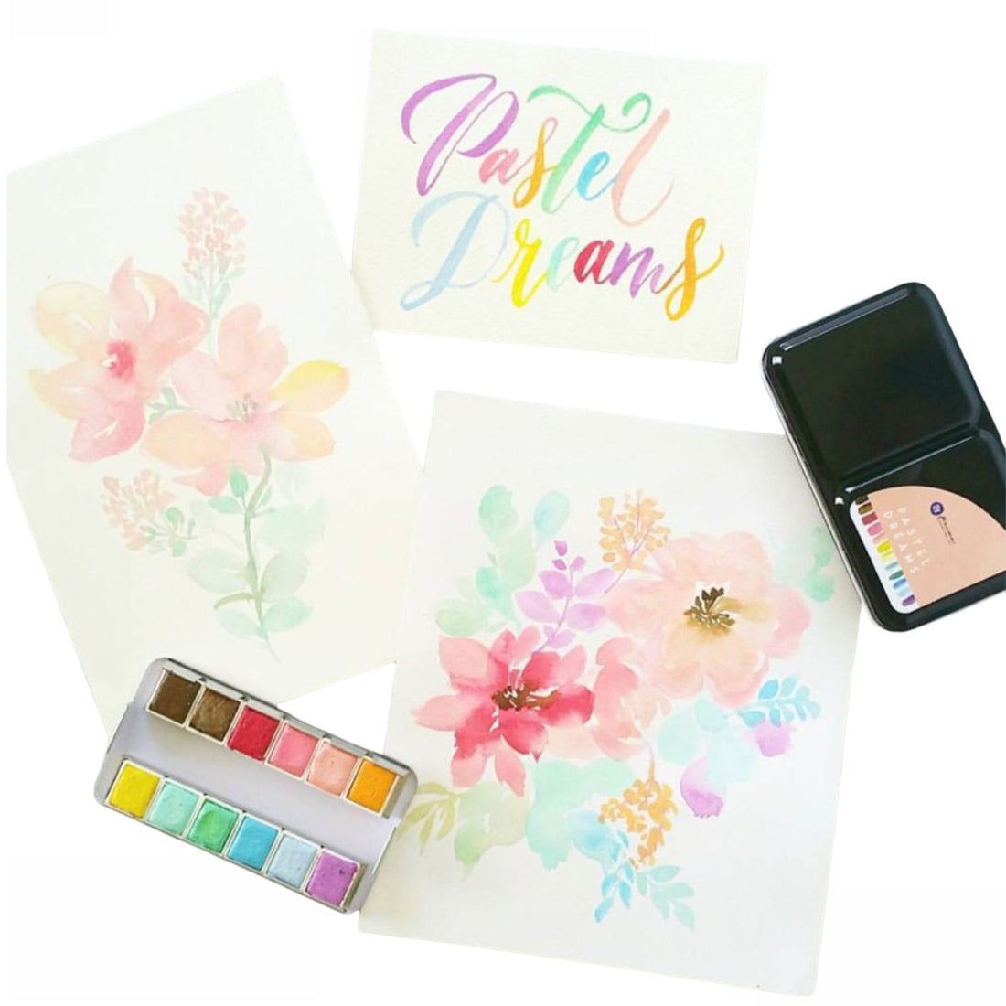 Watercolor Confections Pastel Dreams / Estuche de Acuarelas en Tonos Pasteles Acuarela Prima Marketing