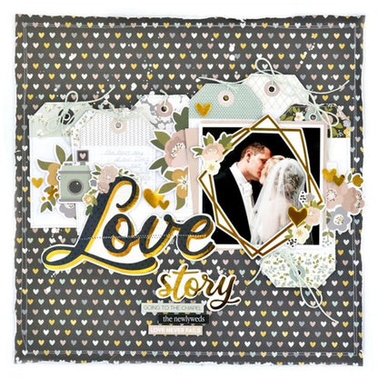 Wedding Day Cardstock Pack / Paquete Cartulina Día De La Boda 12 x12" Papel DCWV
