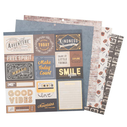 Urban Street Premium Paper / Paquete Papel Premium Calle Urbana 12 x12" Papel DCWV